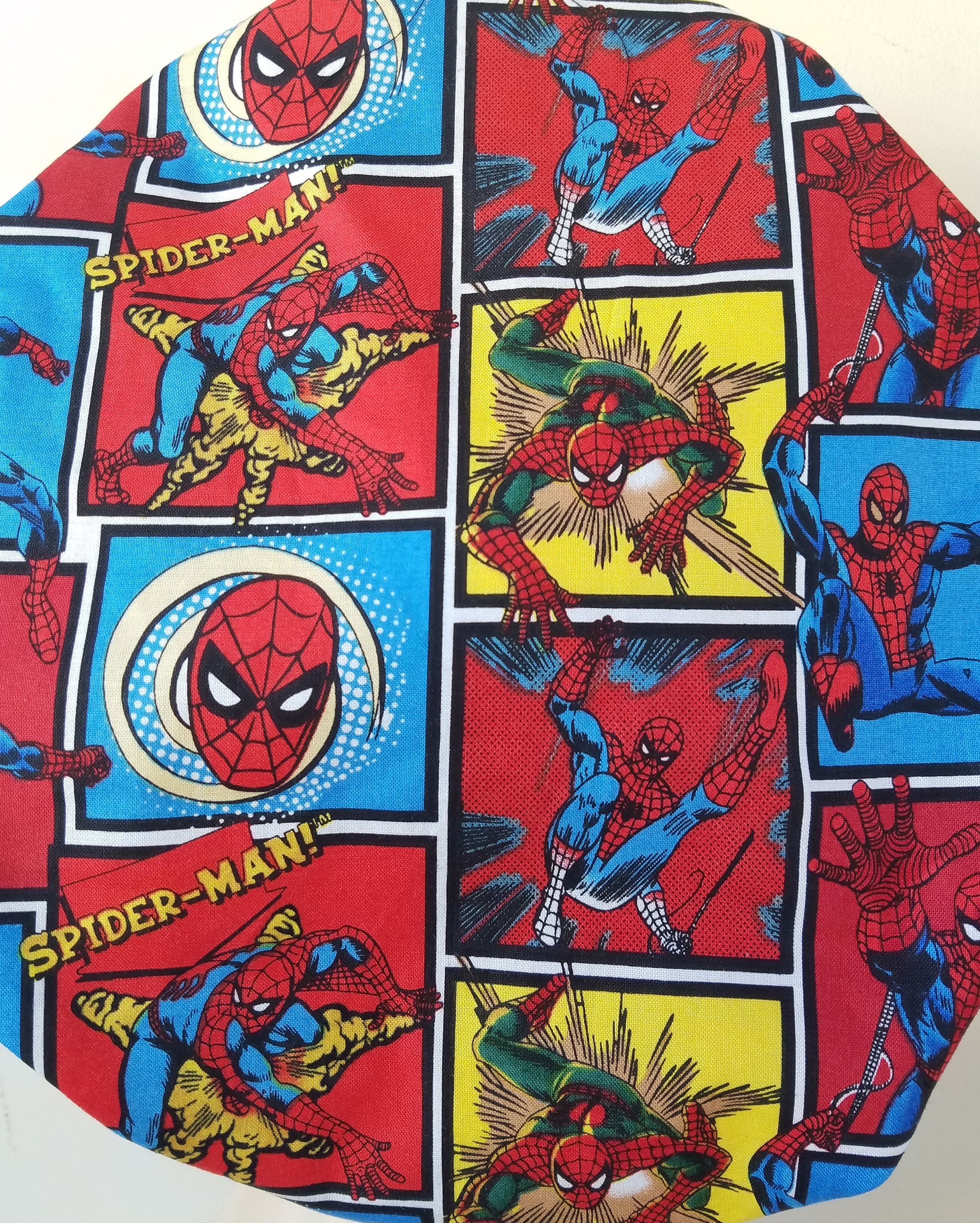 Spiderman scrub hat, scrub cap for women, bouffant scrub cap, surgical