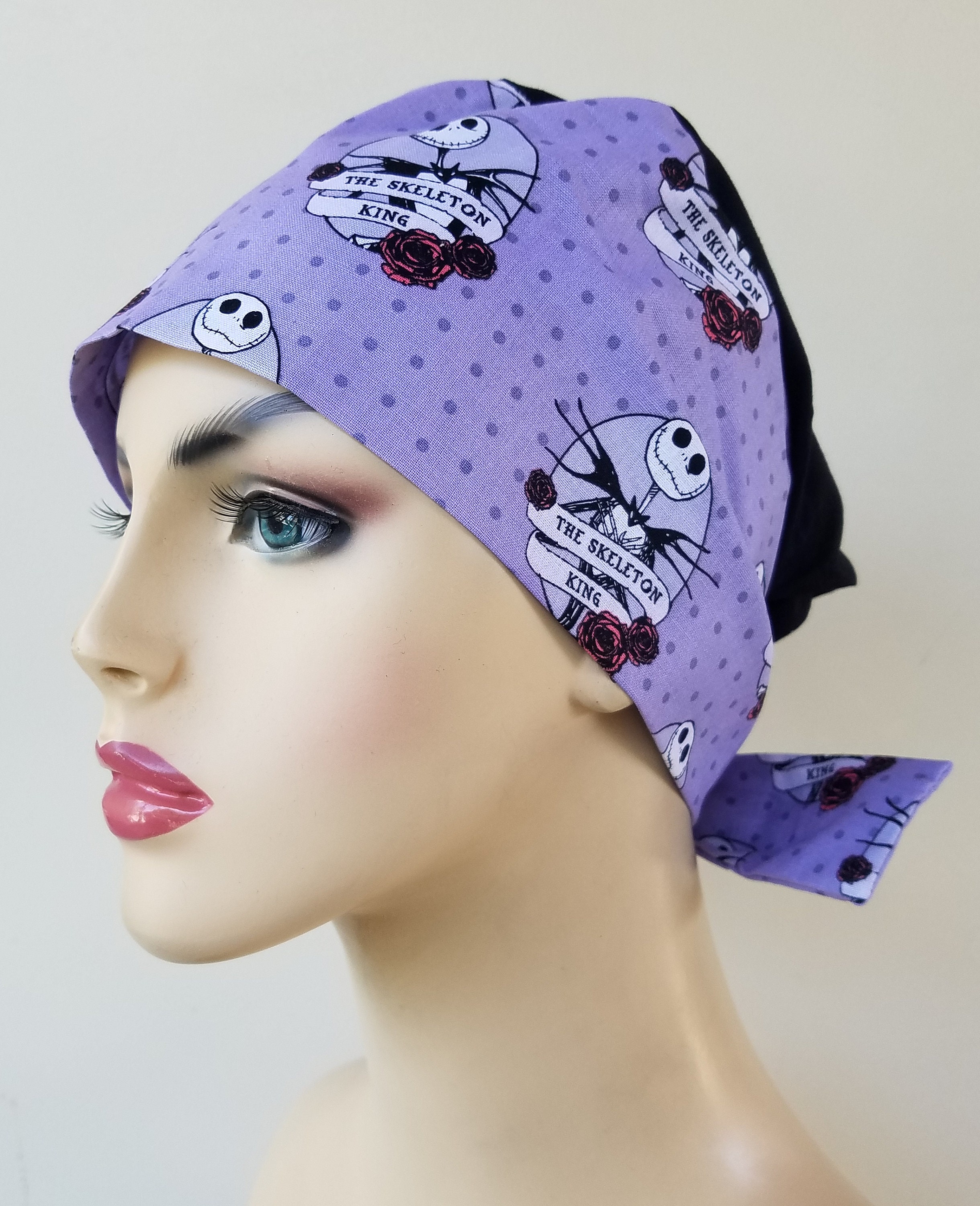 Pixie Scrub Cap Jack Skellington Scrub 