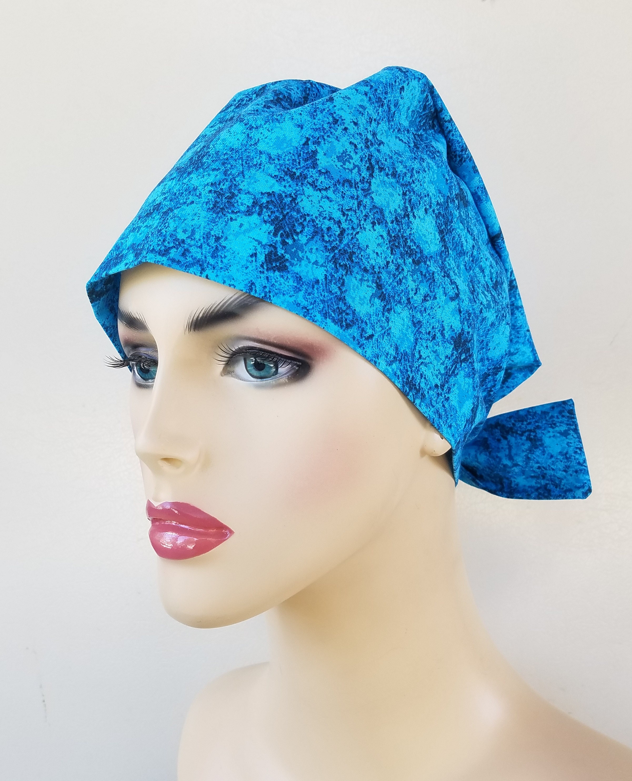 Womans pixie tie back scrub hat, scrub hat for women, pixie scrub hat ...