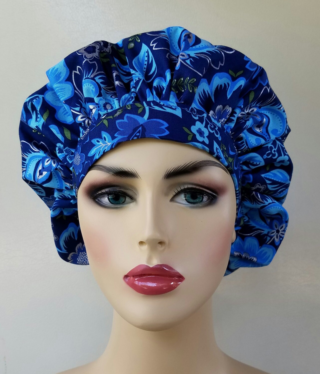 Bouffant surgical scrub hat, scrub hats for women, bouffant scrub hat
