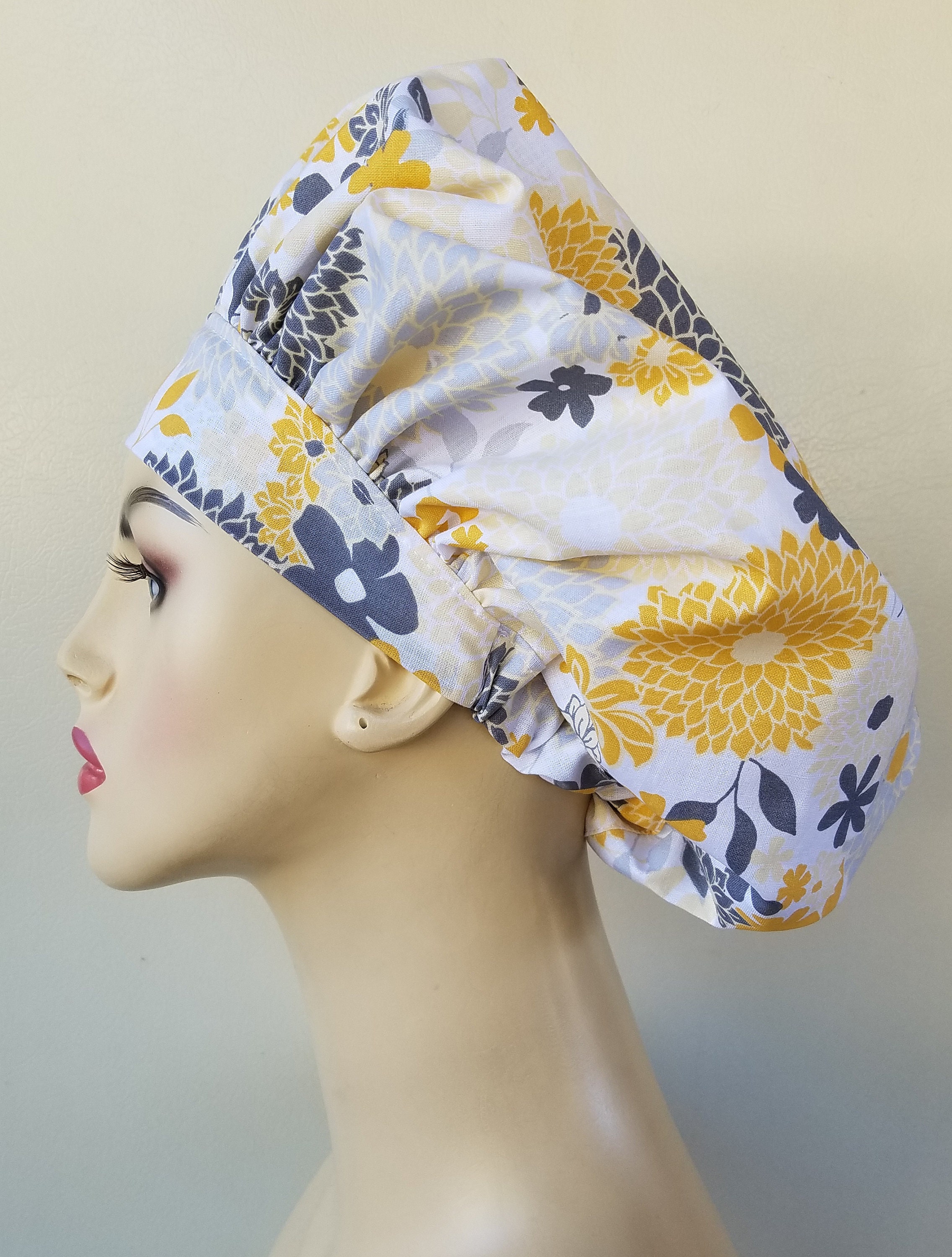 yellow scrub cap