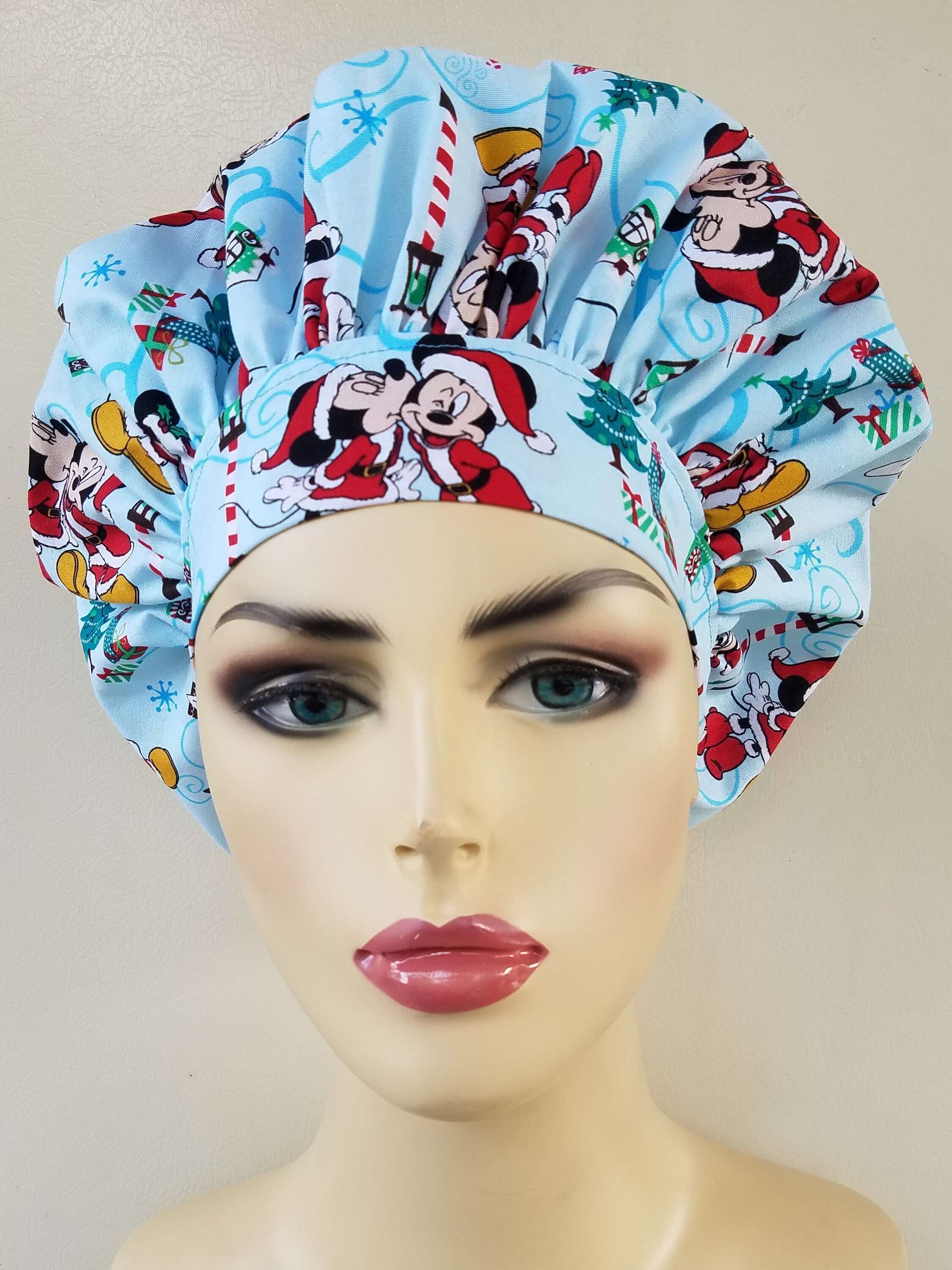 Christmas Scrub cap, Bouffant surgical scrub hat, scrub cap, scrub hat