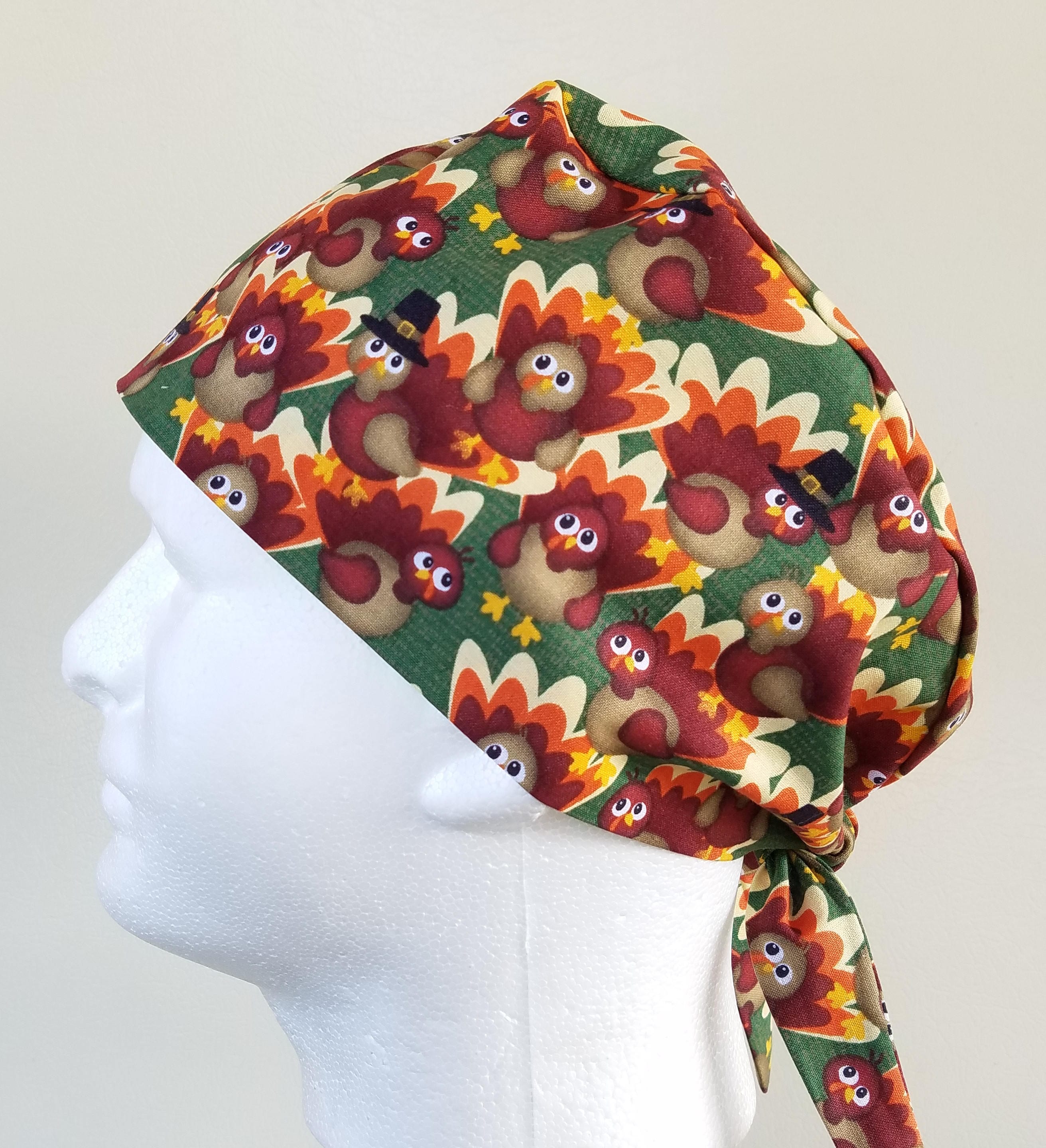 Thanksgiving surgical cap, mens tie 