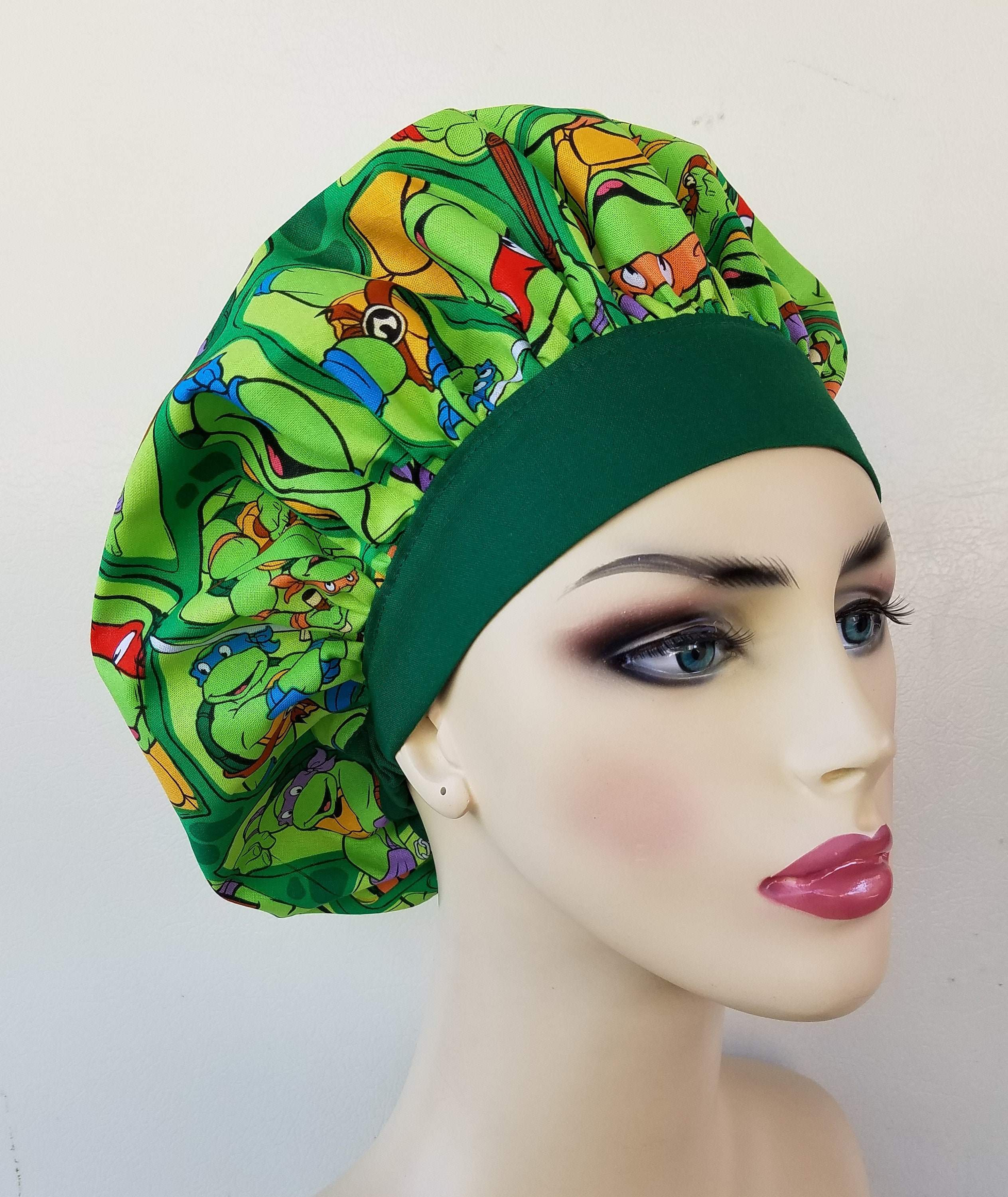 Teenage Mutant Ninja Turtles Bouffant surgical scrub hat, scrub cap for ...