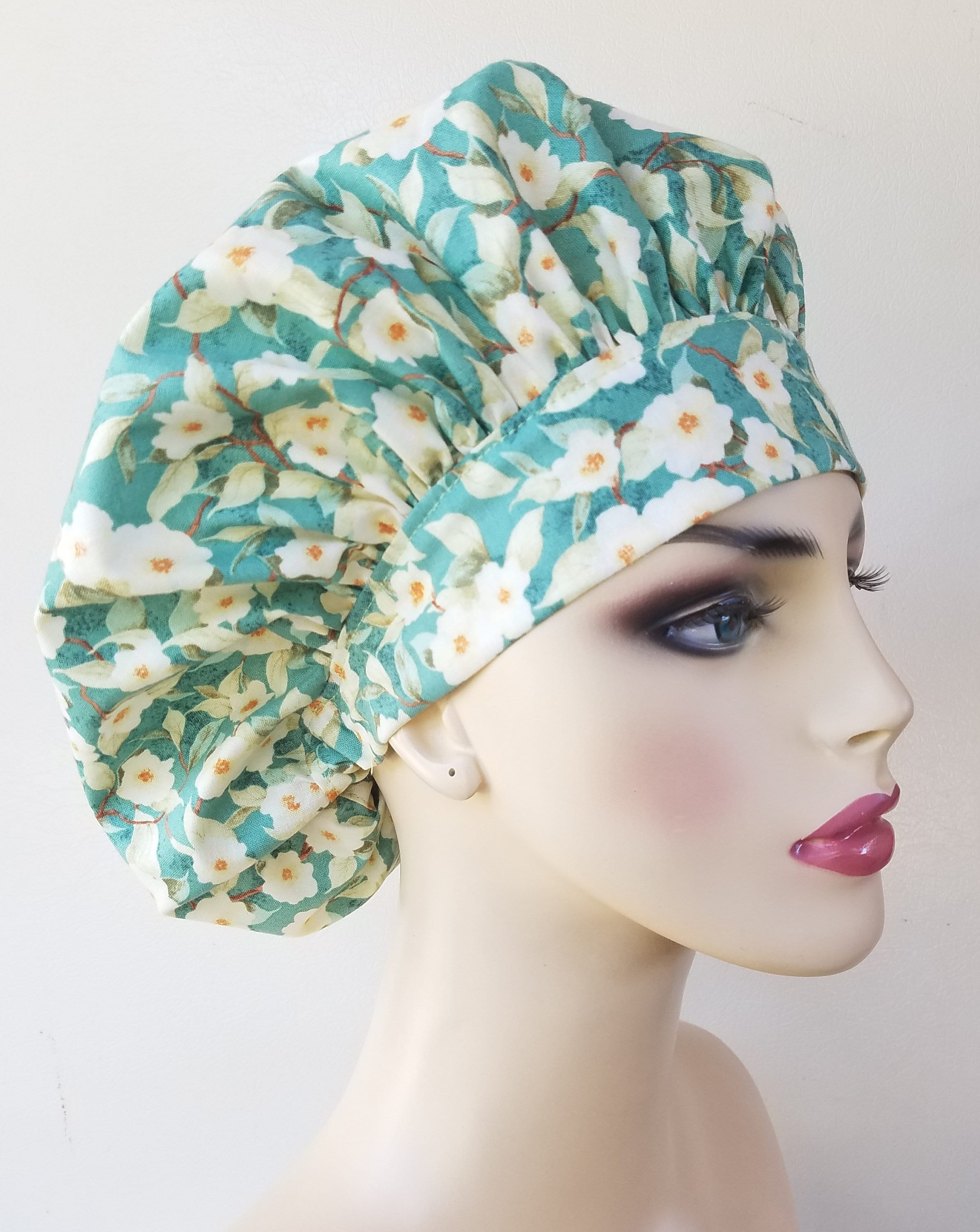 Bouffant surgical scrub hat, scrub cap for women, bouffant scrub hat