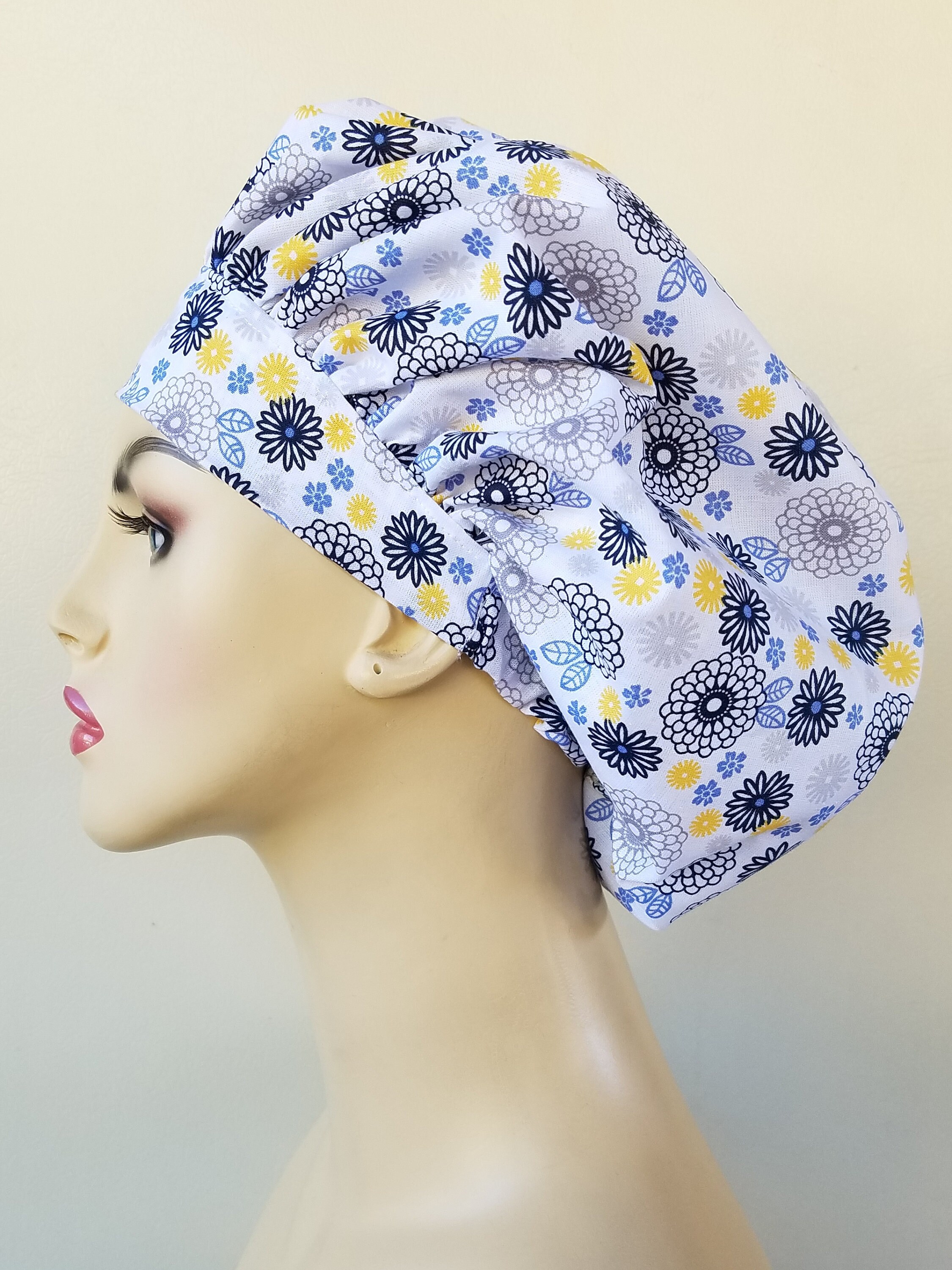 yellow scrub cap