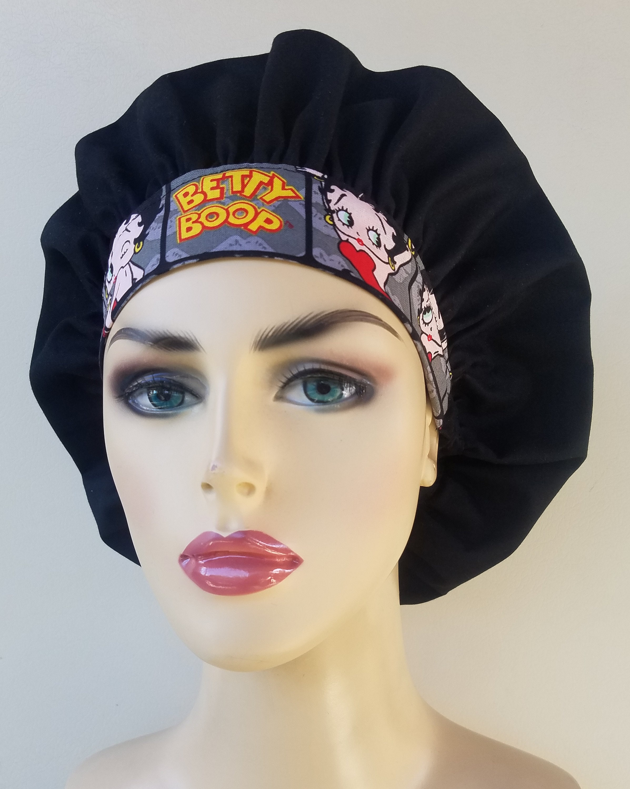 Betty Boop bouffant scrub cap, Bouffant 