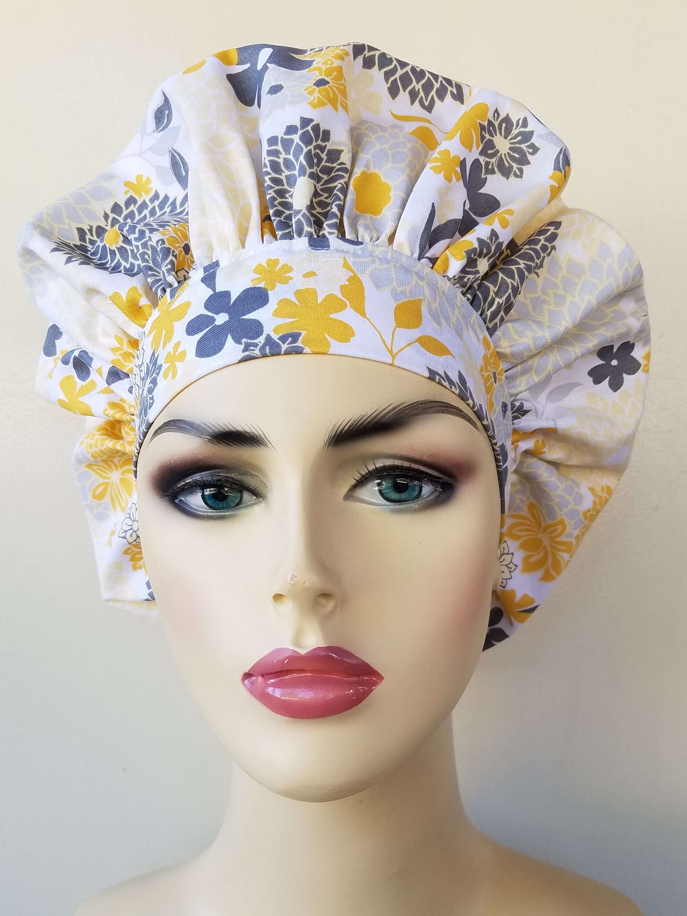yellow scrub cap