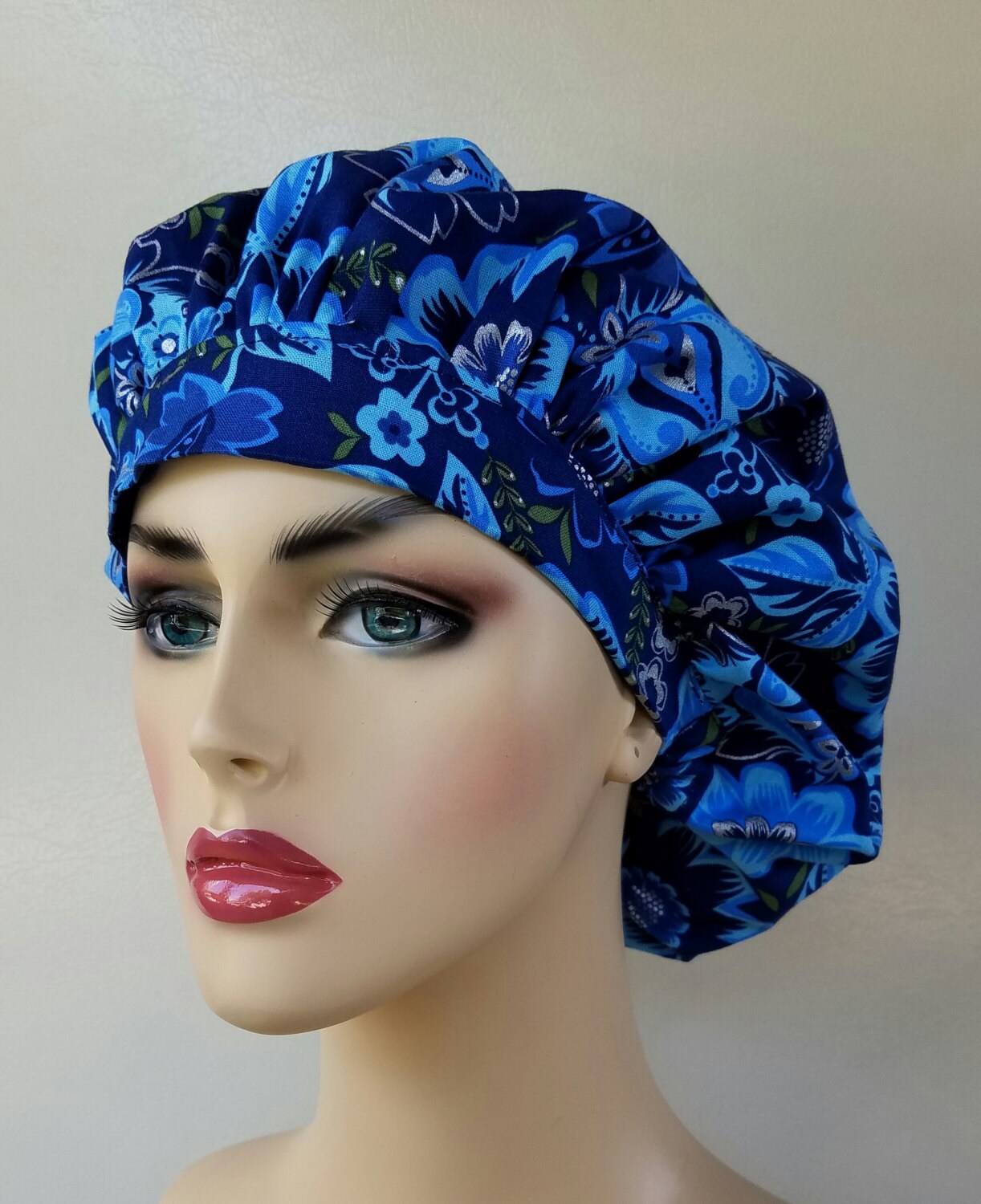Bouffant surgical scrub hat, scrub hats for women, bouffant scrub hat