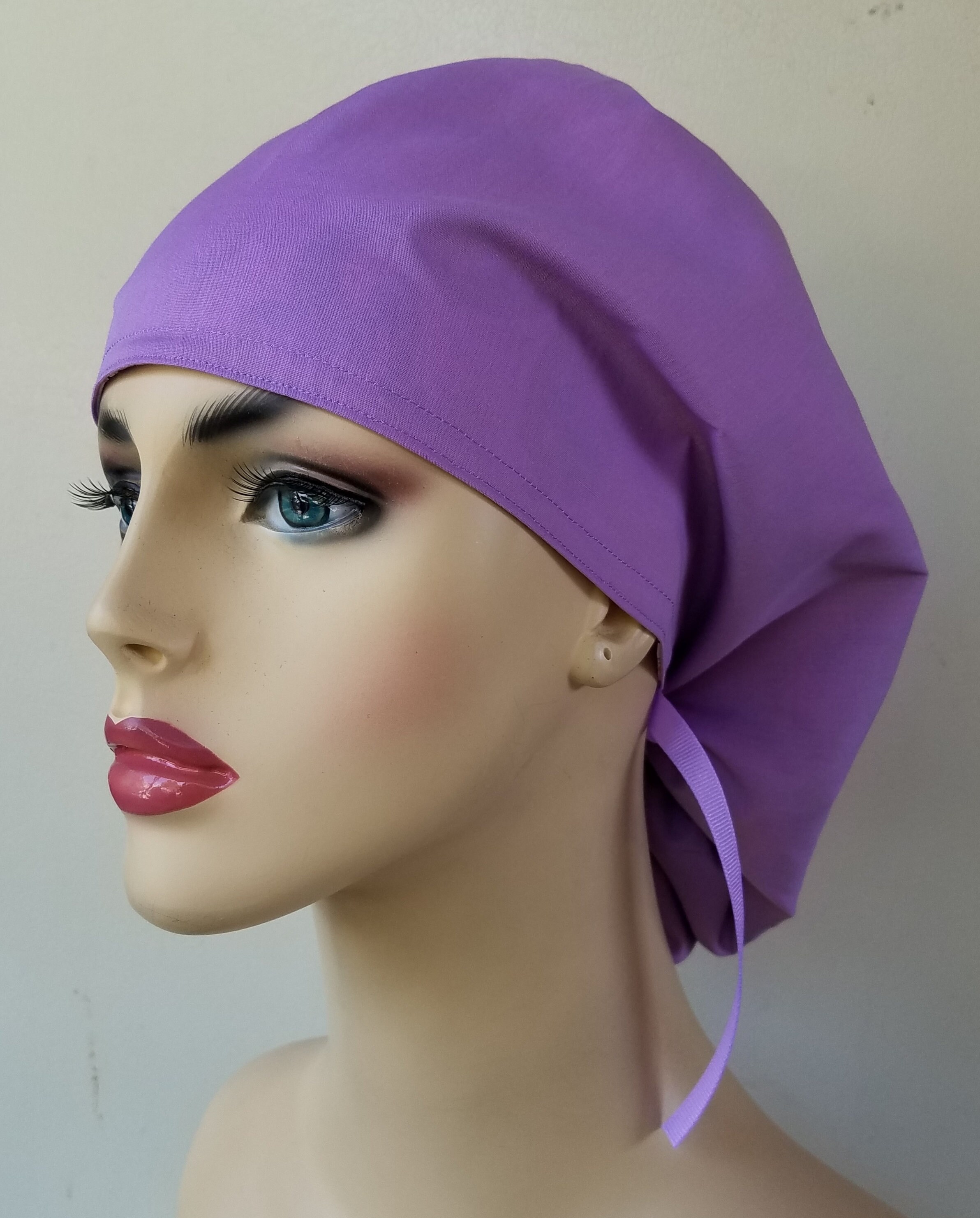 Ponytail scrub hat, ponytail surgical scrub hat, scrub cap, surgical