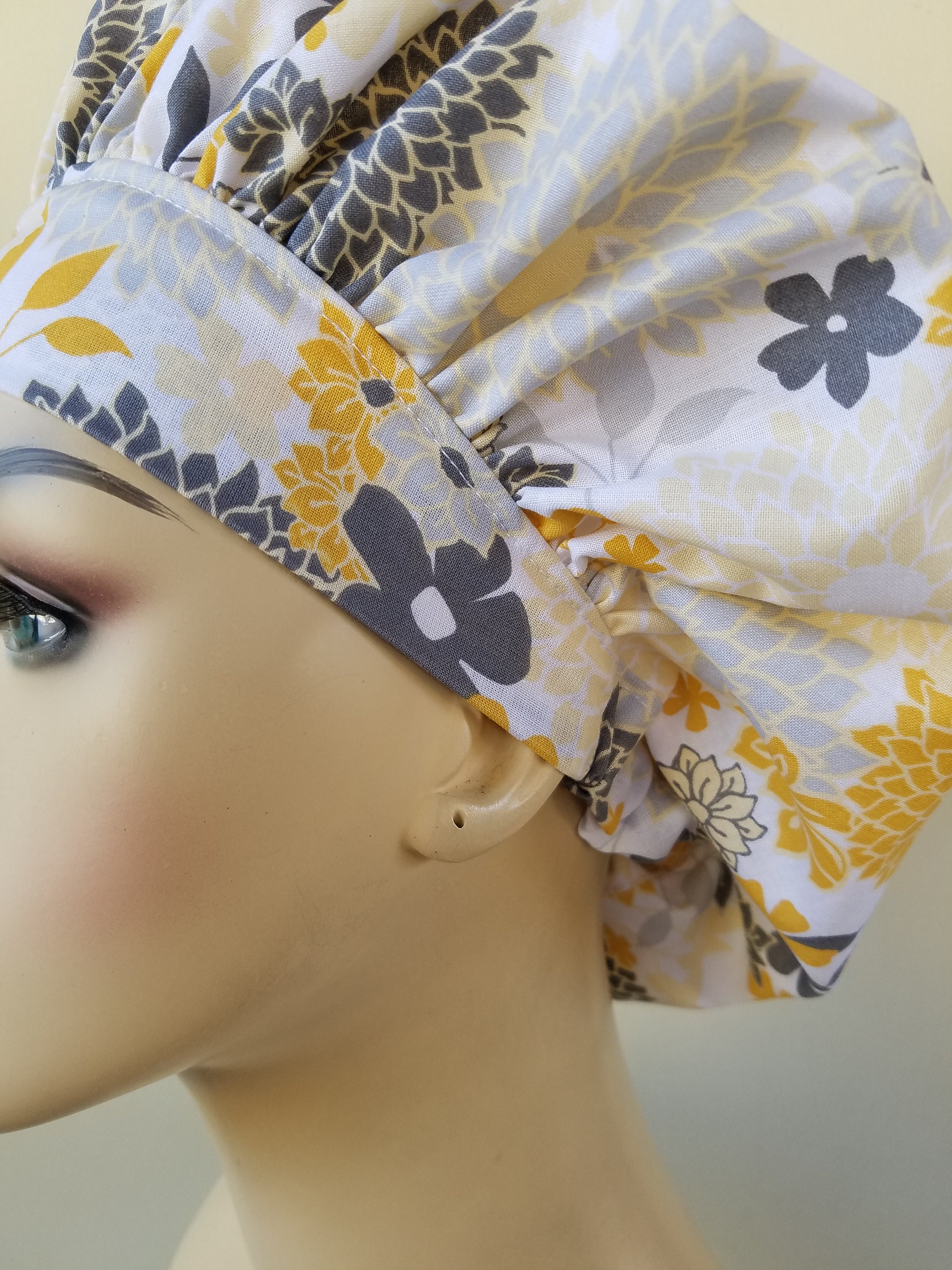 yellow scrub cap