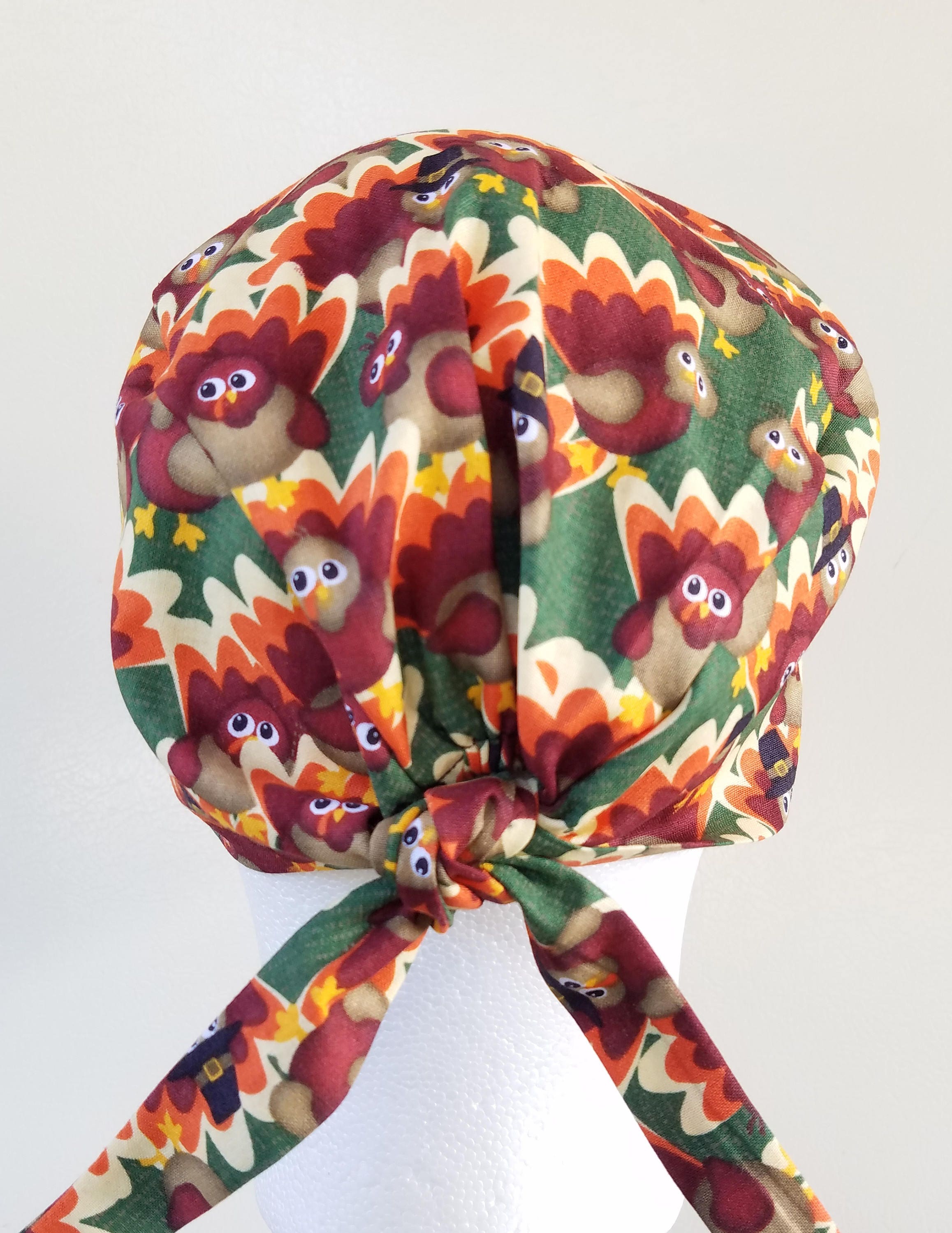 Thanksgiving surgical cap, mens tie 