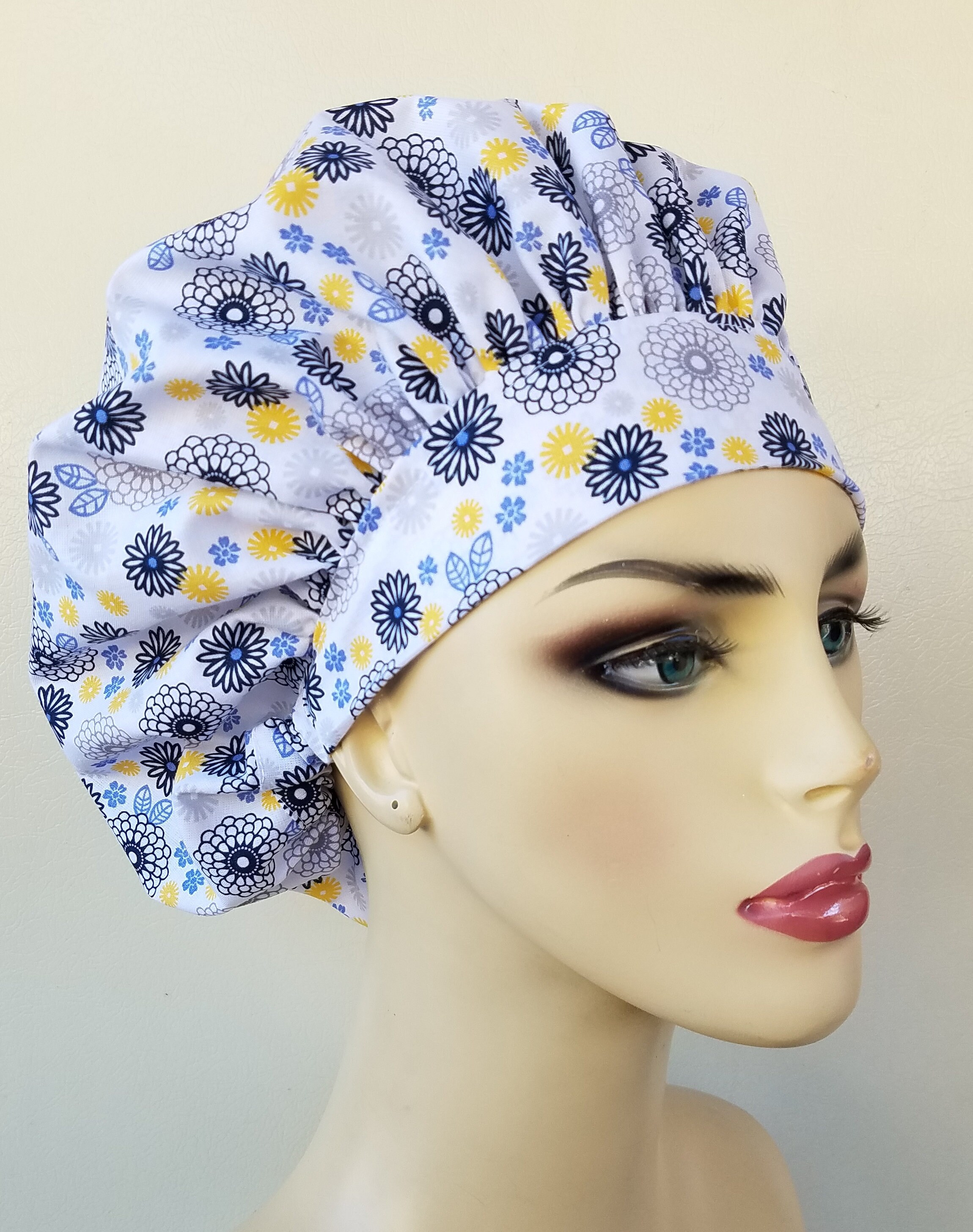 yellow scrub cap