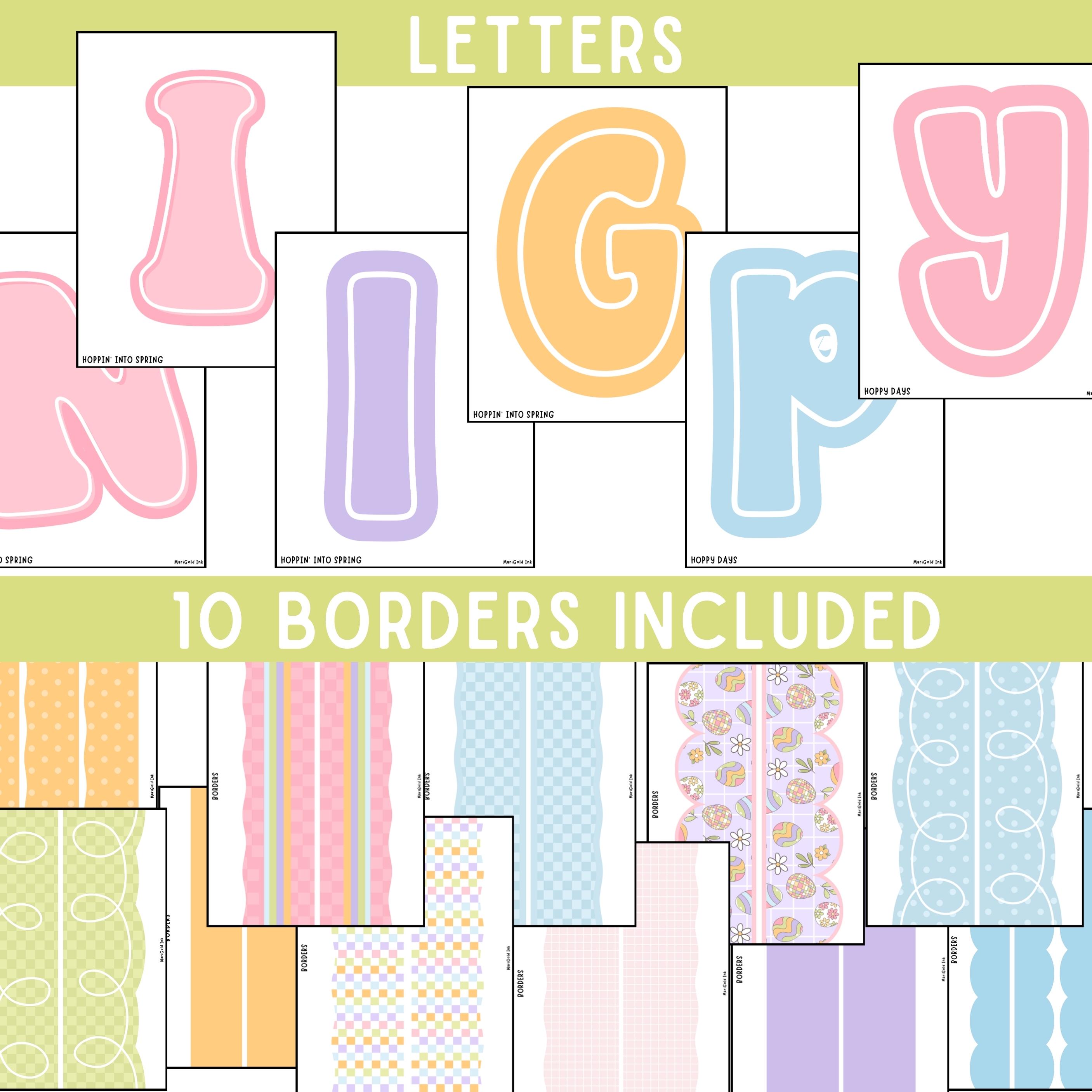 Groovy Spring Bulletin Board Kit, Retro Spring Classroom Decor, Bunny ...