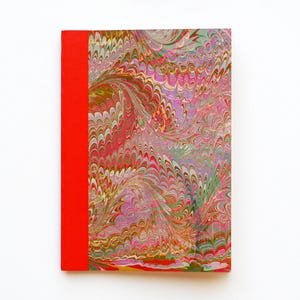 Hand-Marbled Muji Recycled Paper Notebook