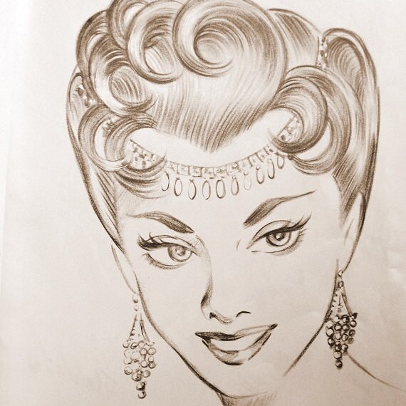 Hollywood Glamour Hair Picture Ads 1950s Download Etsy
