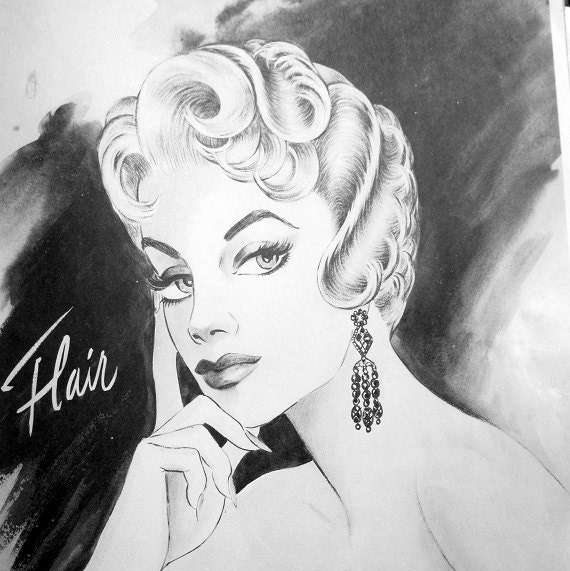 Hollywood Glamour Hair Ads 1950s Etsy