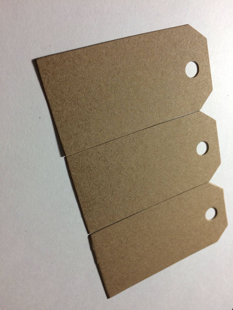 Blank Kraft cardstock gift tags Etsy