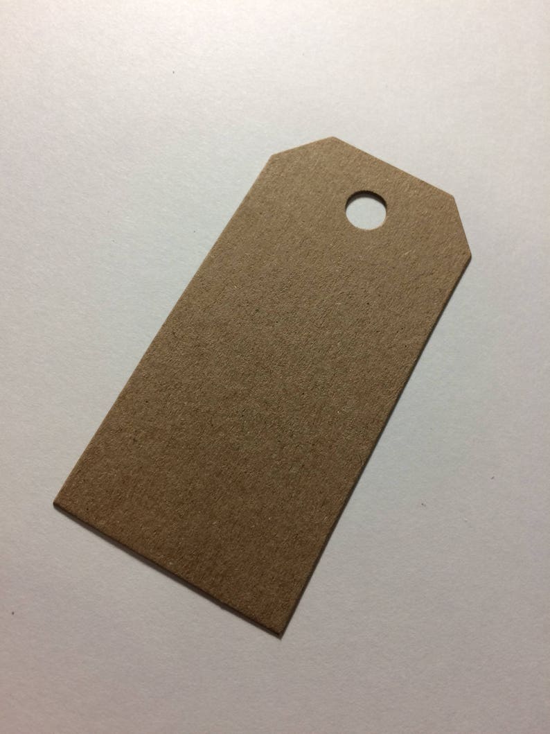 Blank Kraft cardstock gift tags Etsy