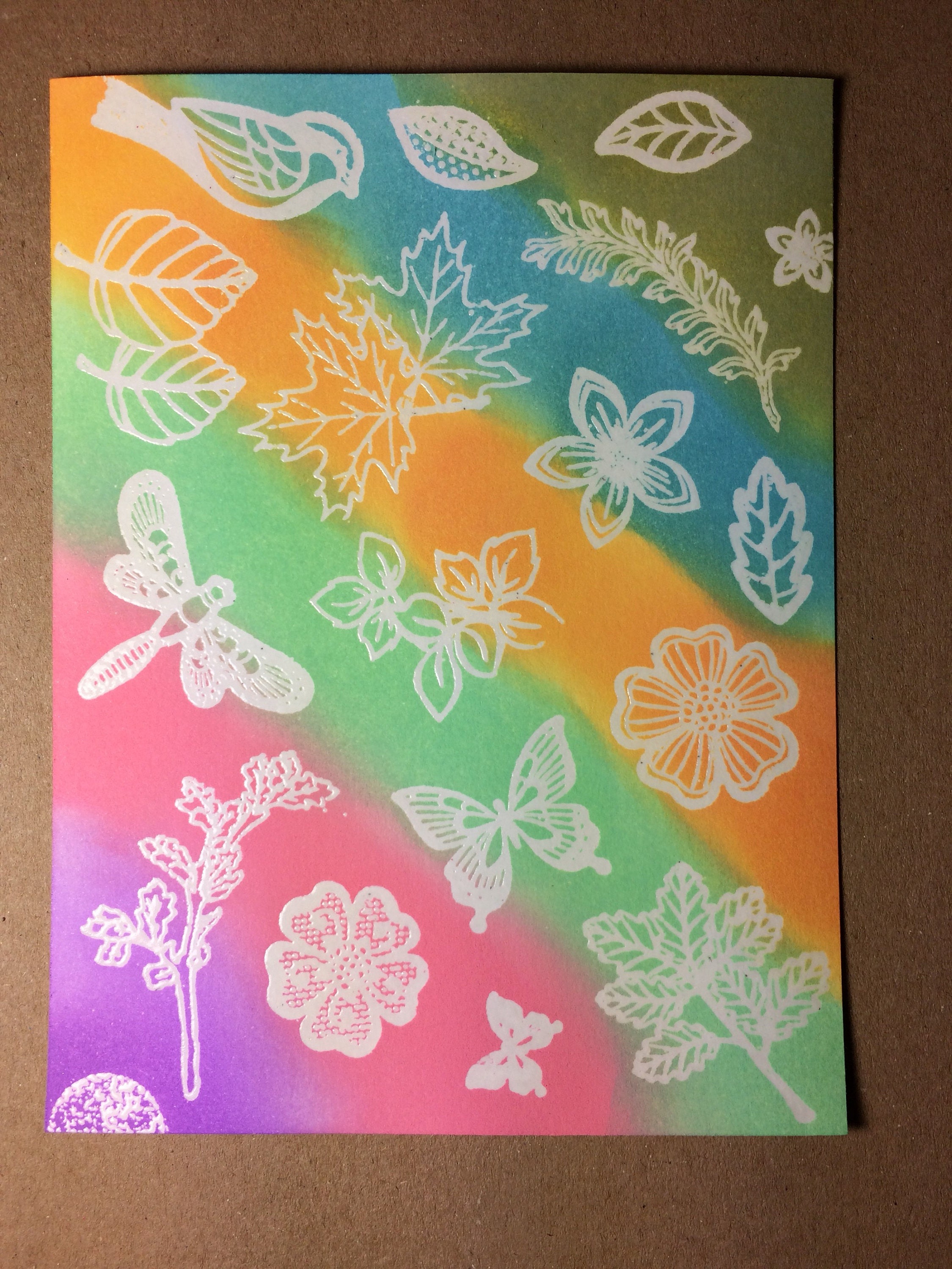5 Handmade background paper set | Etsy