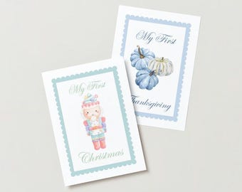 Baby's First Holiday printable cards