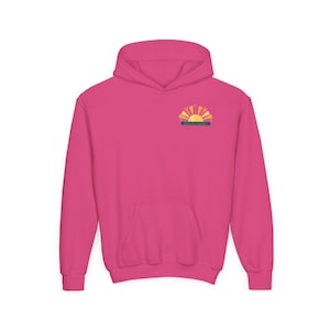 Girls Camp Hoodie, Watercolor Sunrise, Youth Sizes, Doubt Not Fear Not, Come Unto Christ, 2025 LDS Youth Theme, Customize, Personalize