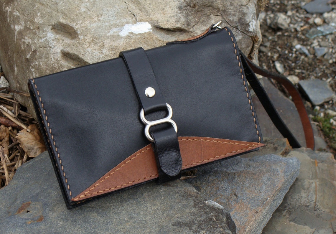 Porte-cartes En Cuir Véritable Fait Main - Raffaele Effuso - Noir - Neuf Avec étiquettes