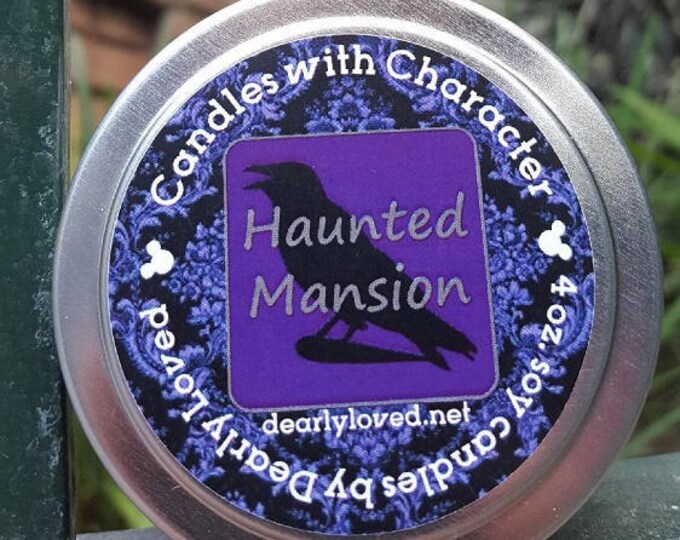 HAUNTED MANSION Disney Scented Candles With Character 4 Etsy