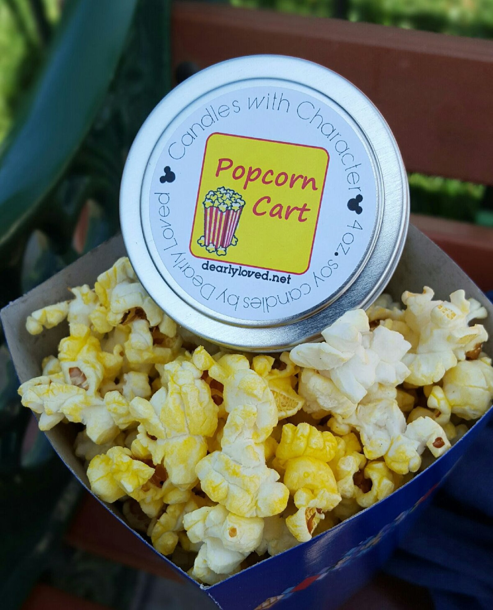 POPCORN CART Disney Scented Candles With Character 4 Oz. Etsy