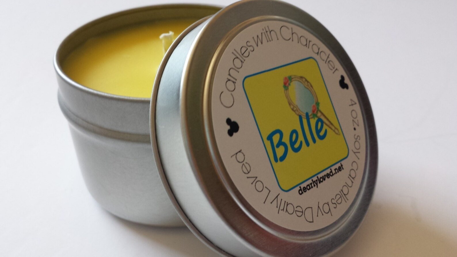 BELLE Disney Scented Candles With Character 4 Oz. Etsy