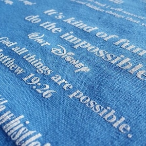 SCRIPTURE SHIRT - This shirt is the perfect blend of Disney quotes and scripture.  Have fun displaying your faith with this unique t-shirt!