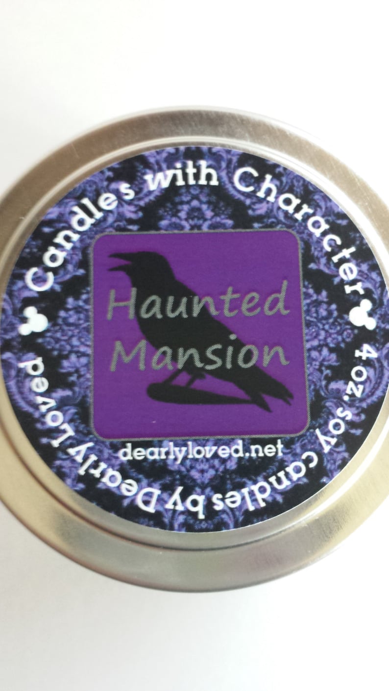 HAUNTED MANSION Disney Scented Candles With Character 4 Etsy