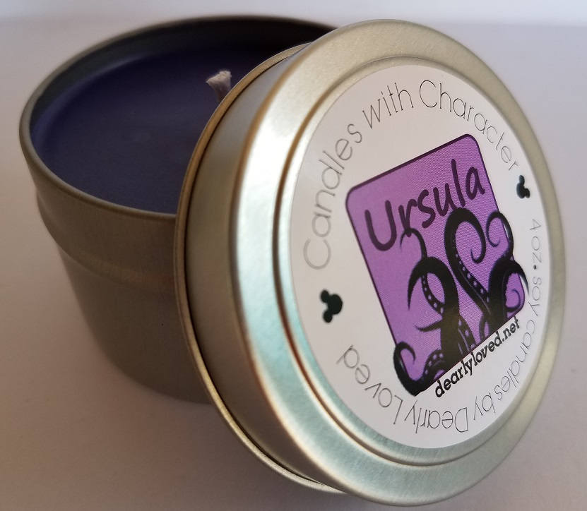 URSULA Disney Scented Candles with Character 4 oz. The Etsy
