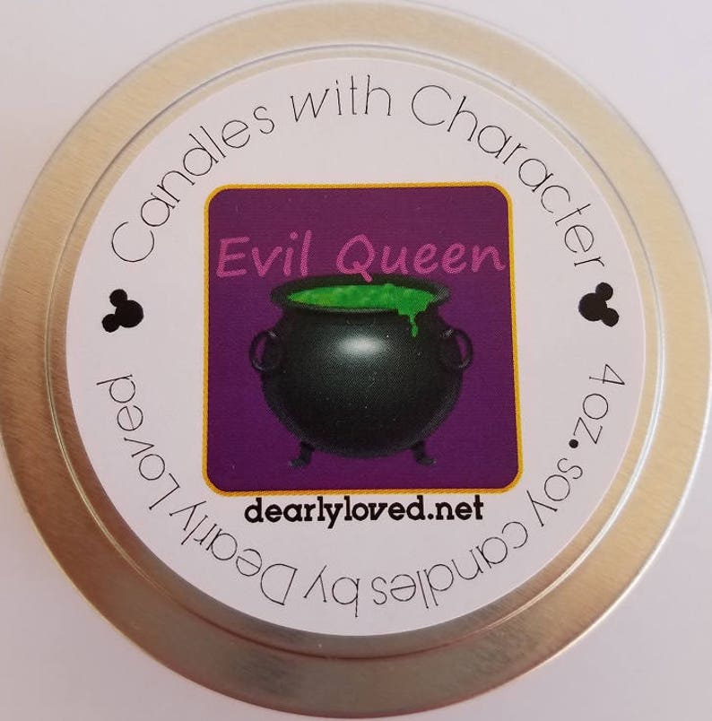 EVIL QUEEN Disney Scented Candles With Character 4 Oz. Etsy