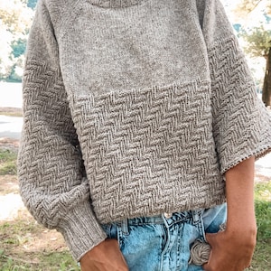 Knitting Pattern - Knit Sweater, Classic Knitting Pattern, Oversized Sweater Pattern