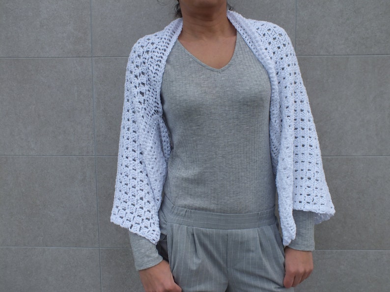Shrug Cotton Shrug Summer Shrug Bolero Crocheted Etsy