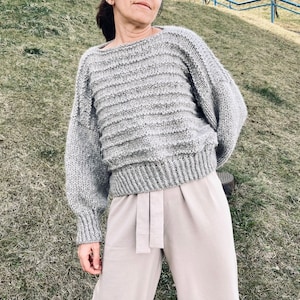 KNITTING PATTERN Top Down Knitting Pattern Beginner Friendly Knitting Pattern