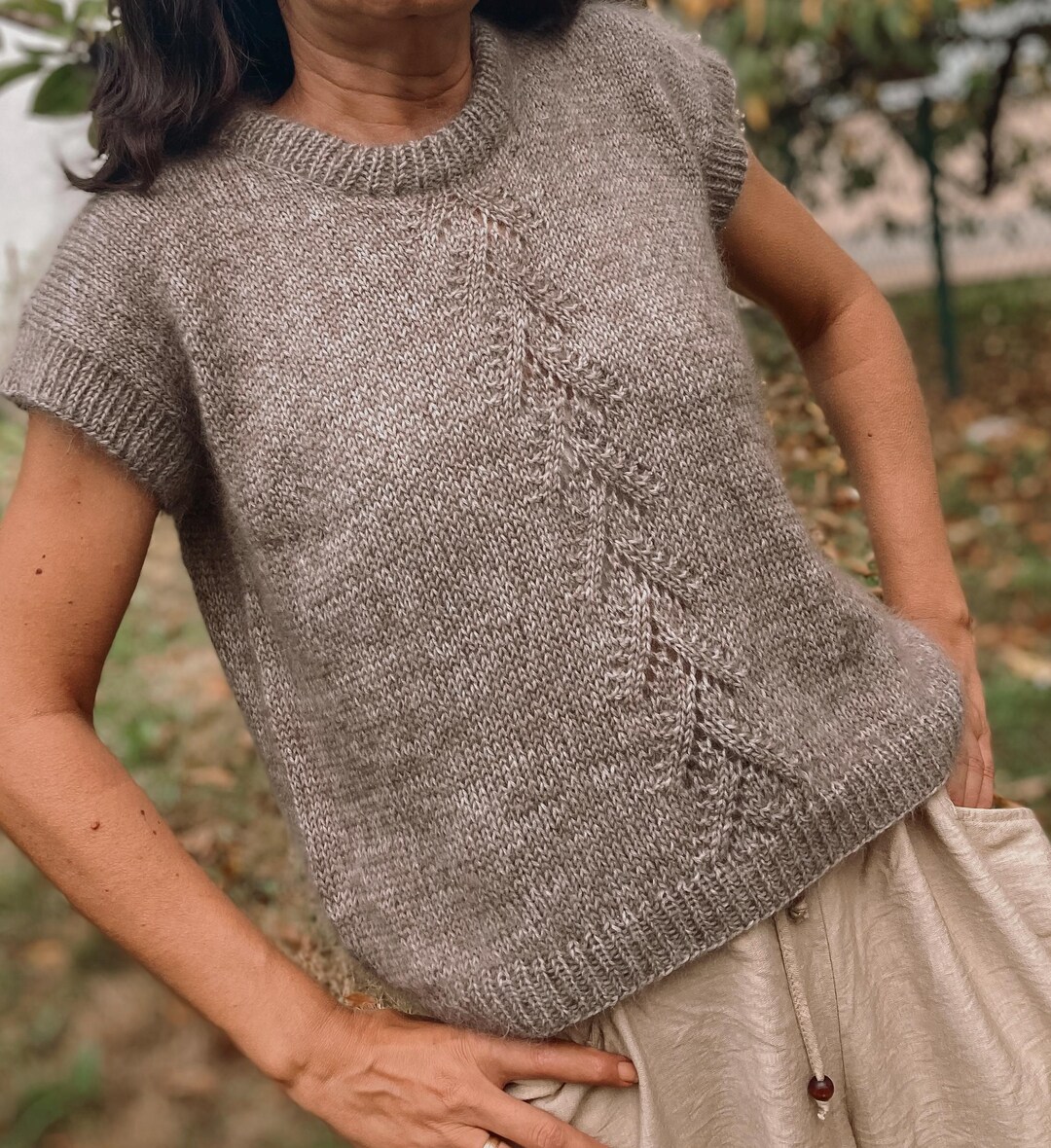 トップス soduk not finished knitting vest not finished knitting vest/gray | soduk | スドークの公式