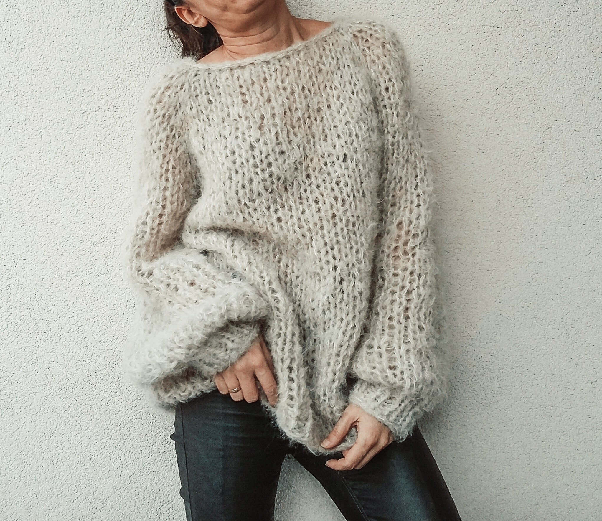 Sweater KNITTING PATTERN Women Cables/Worsted Yarn Cable Pullover Vintage  Knit Pattern/Instant PDF Download/Cable Sweater Pattern