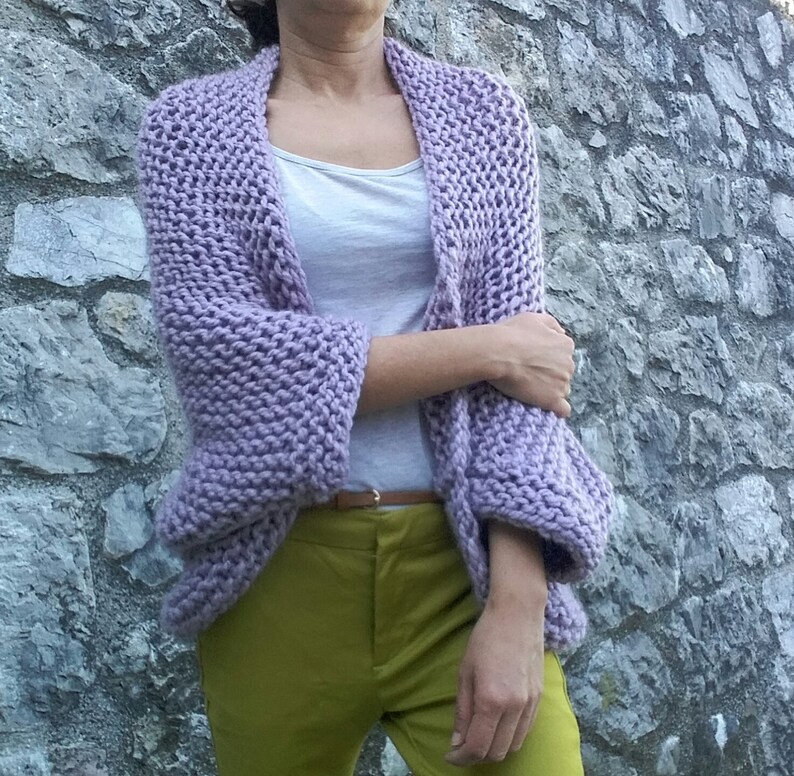 Pattern Shrug Easy to Knit Shrug Pattern beginner Etsy