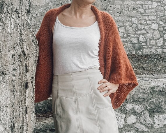 Shrug Romantic Shrug Rust Orange Shrug 