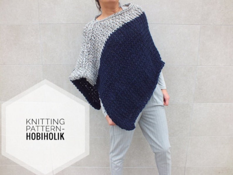 Pattern Poncho Knitting Patterns For Ponchos Easy To Knit Poncho Pattern Beginner Pattern Instant Download Pattern Poncho Knitting Patterns For Ponchos Easy To Knit Poncho Pattern Beginner Pattern Instant Download