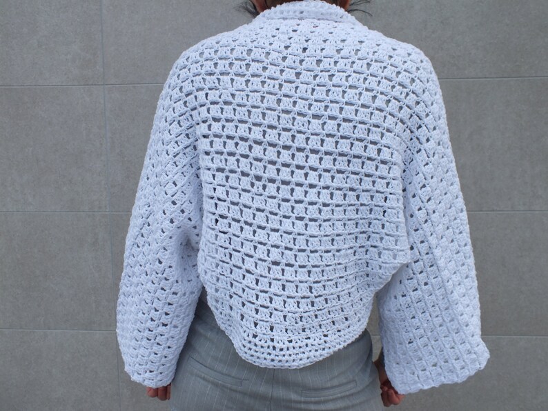 Shrug Cotton Shrug Summer Shrug Bolero Crocheted Etsy