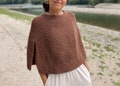Poncho pattern knit- Knitting Pattern Poncho -Beginner Pattern-Instant Download- knitting patterns -Wool capelet poncho pattern