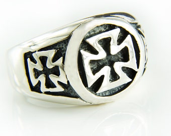 925 Bague Croix d’argent sterling