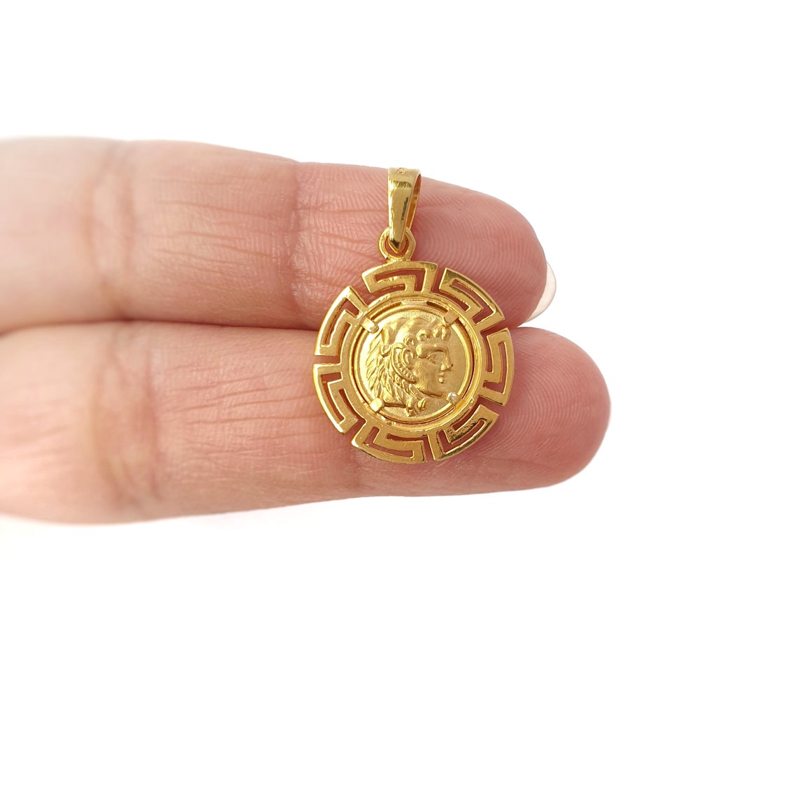 925 Gold Alexander the Great Greek Macedonian Vergina Sun Star Etsy