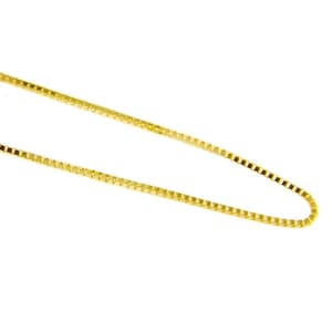 14K Yellow Solid Gold Box Chain