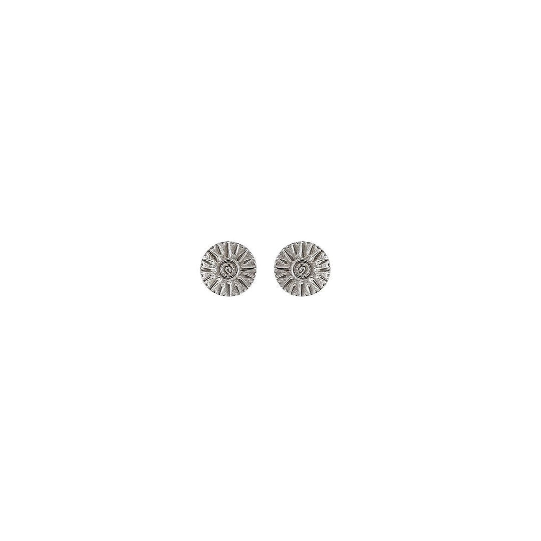 Silver Greek Macedonian Vergina Sun Star Stud Earrings. 925 Etsy