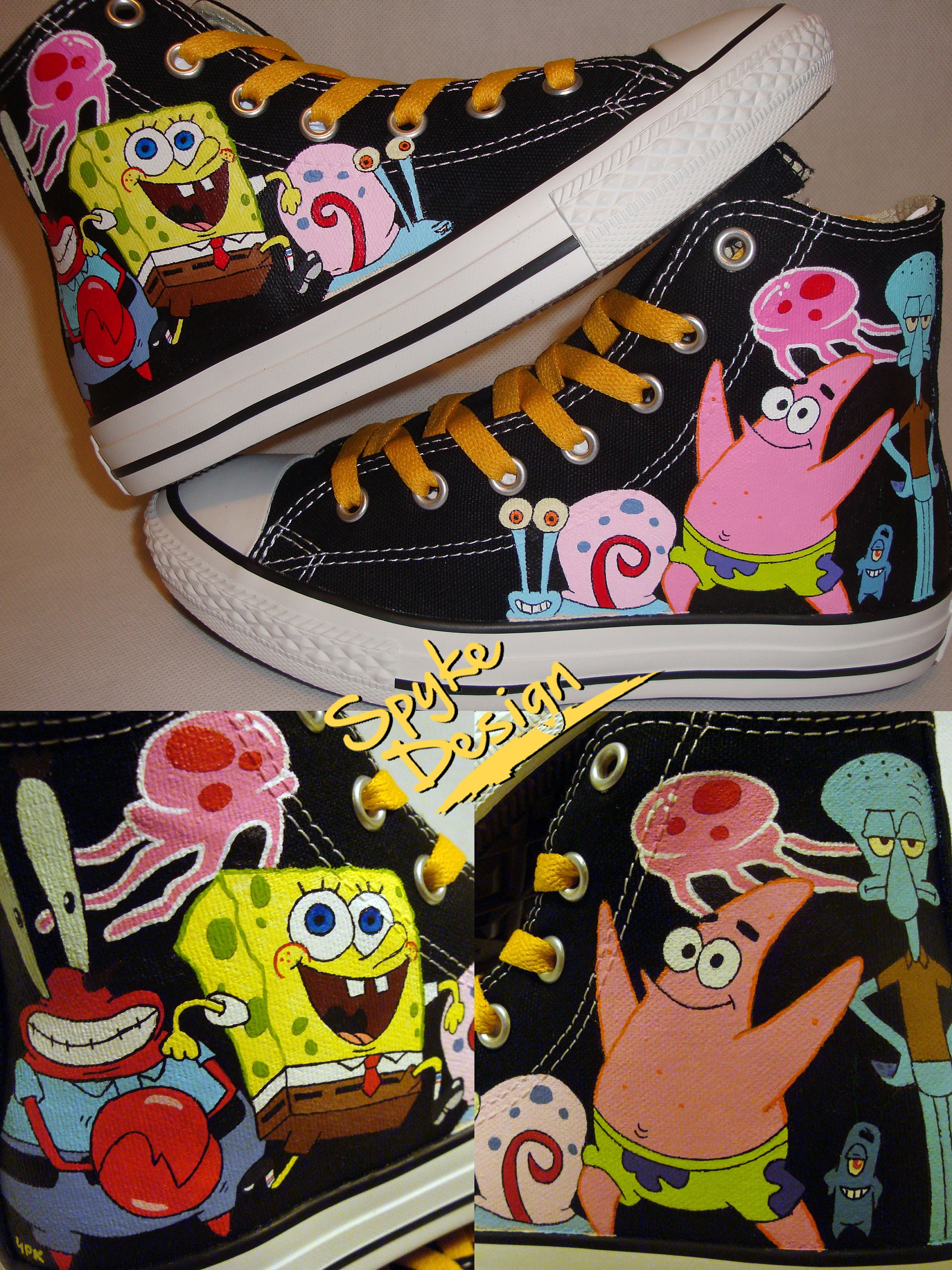 custom spongebob sneakers