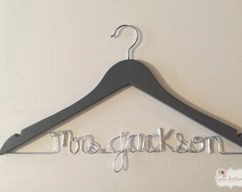 Mrs. Custom Wedding Dress Hanger